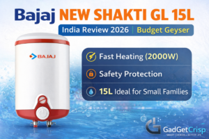 Bajaj New Shakti GL 15L Geyser India Review 2026 | Budget Geyser