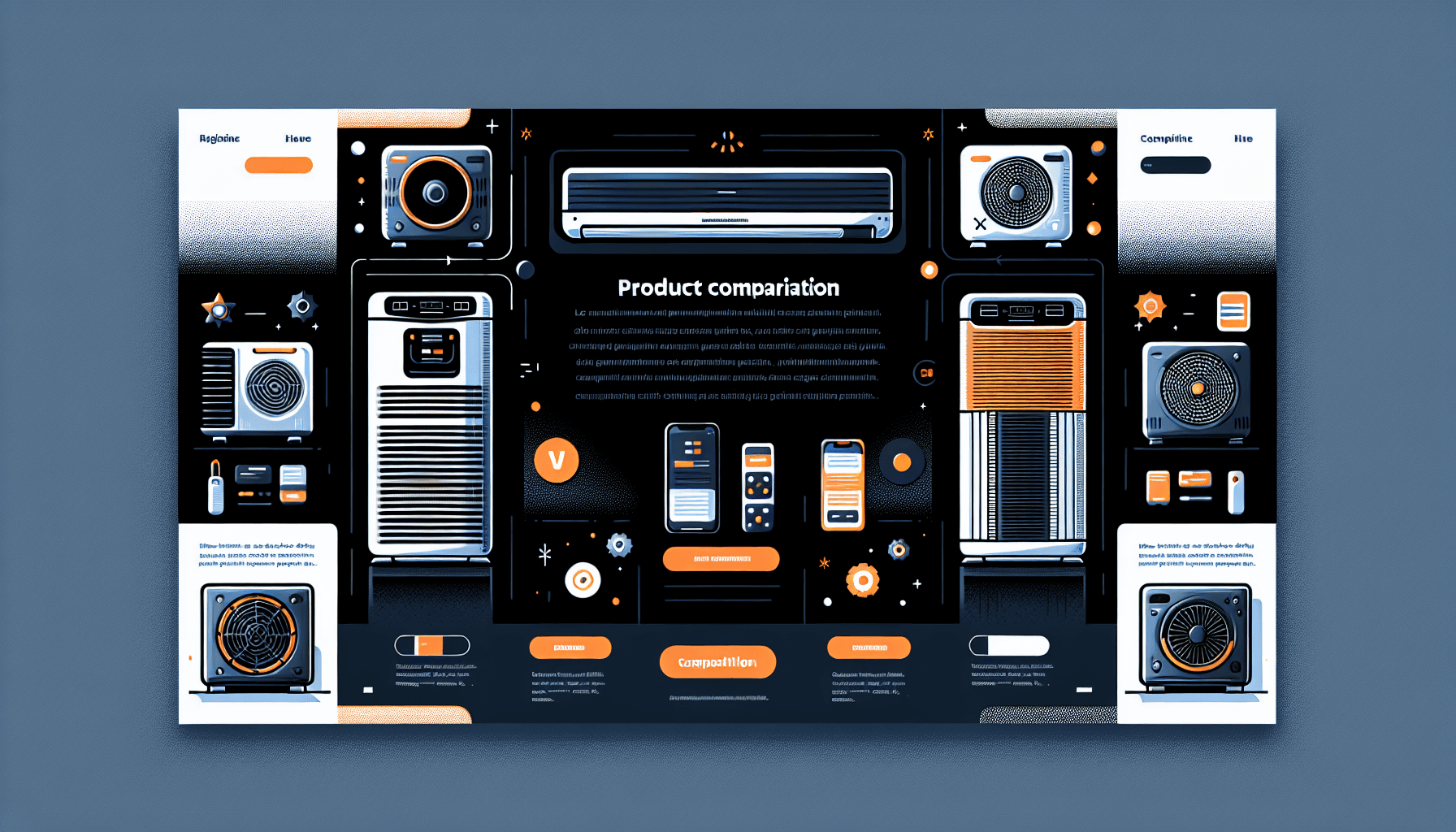 lg vs voltas vs o general vs blue star vs godrej a