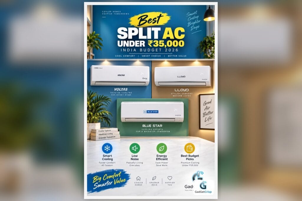 Best Split AC under 35000 India Budget 2026