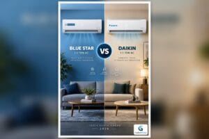 Blue Star vs Daikin 1.5 Ton AC Comparison – Upper Mid-Range India 2026