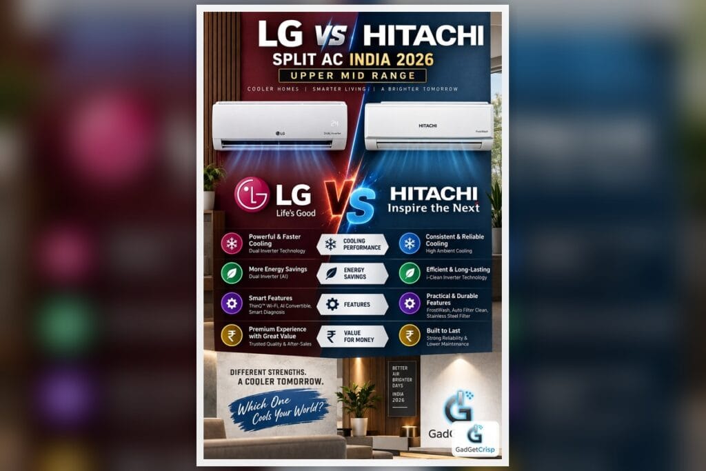 LG vs Hitachi Split AC India 2026 | Upper Mid-Range