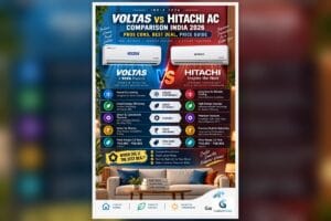 Voltas vs Hitachi AC Comparison India 2026: Pros, Cons, Best Deal & Price Guide
